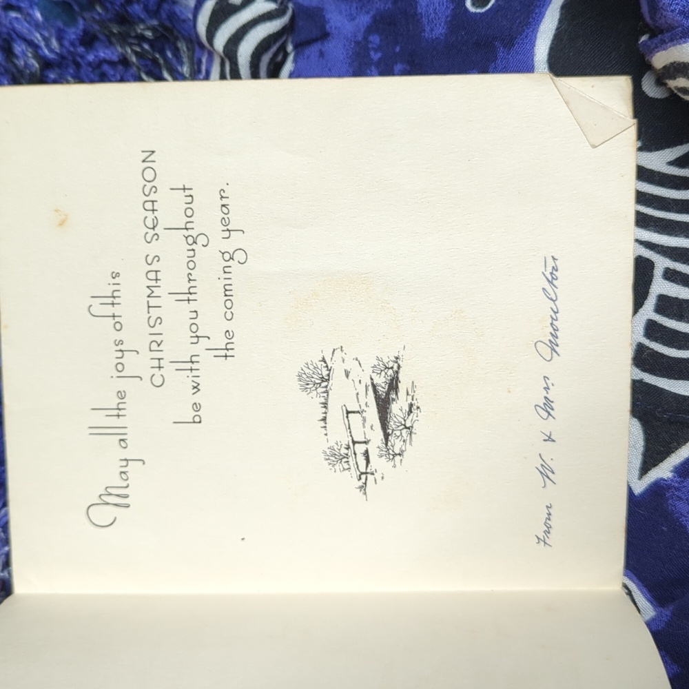 Vintage Christmas Card *Free With Purchase*